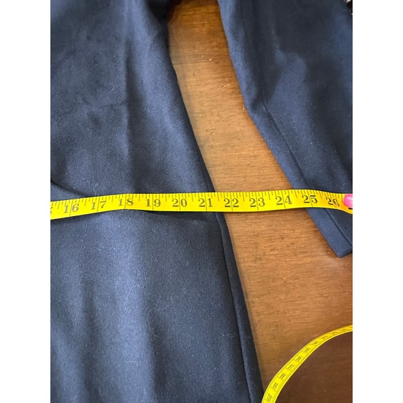 Quince NWT SZ MED Women's‎ Navy Blue Wool Blend Coat with Shawl Collar Size M - Picture 12 of 14